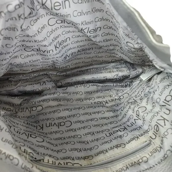Calvin Klein Silver / Grey Shoulder Tote Bag - Picture 8 of 8